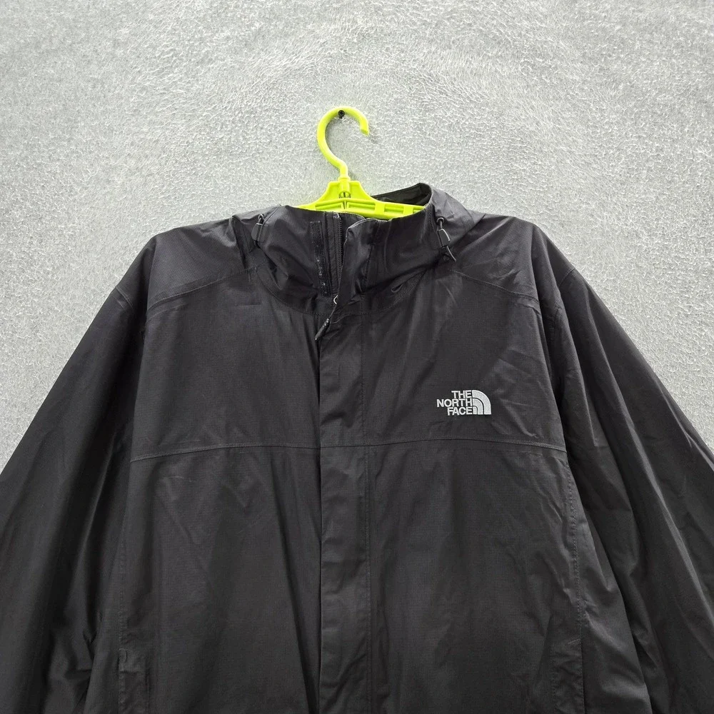 The North Face Men Jacket XL Black Embroidered Activewear Zipper READ